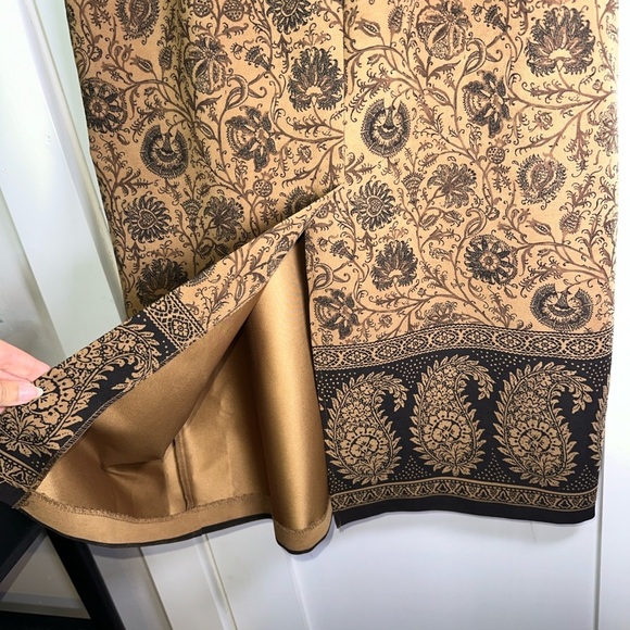 Briggs Floral Brown and Black Maxi Skirt - Picture 7 of 8